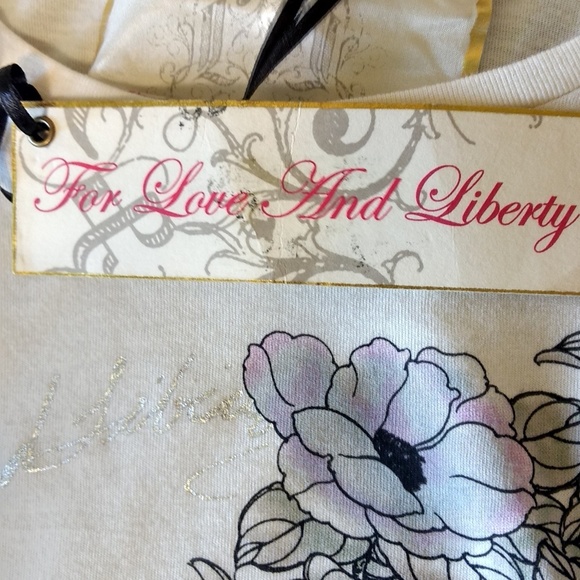 NWT 4LNL Johnny Was Long Sleeve Tee Sz S - Picture 4 of 4